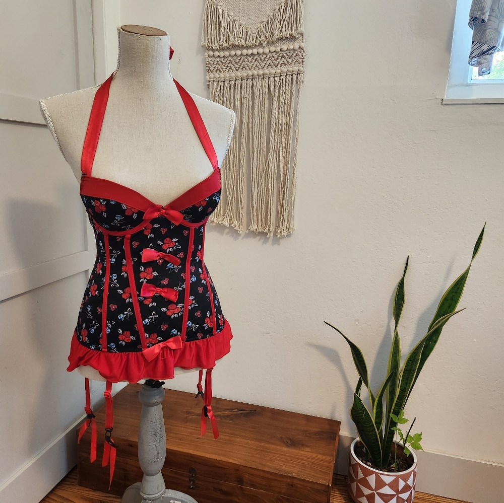 Lovesick Roses & Bows Corset Small